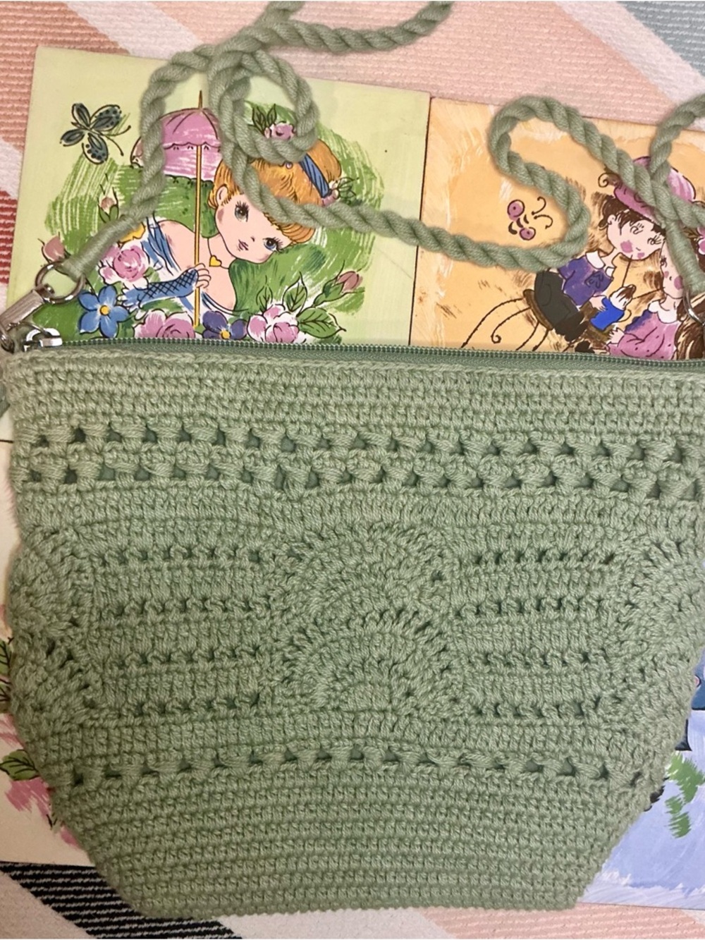 🌿 NorthStyle Sage Green Artisan Crochet Bag | Boho-Chic Spring Staple